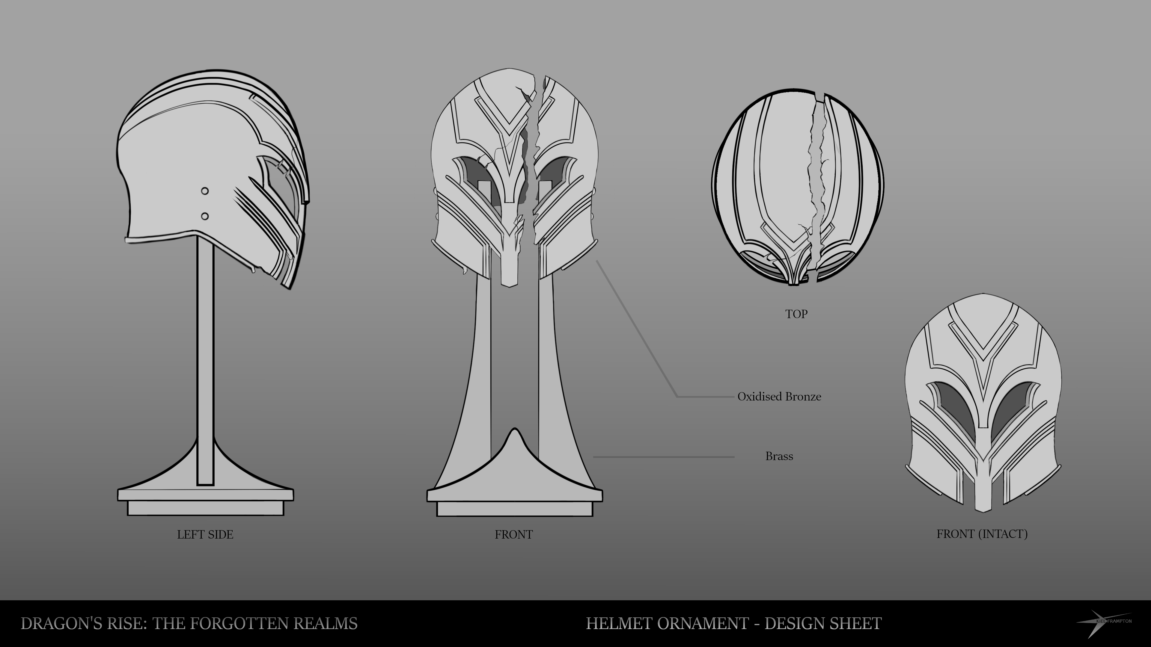 Dragon's Rise: Helmet Orthographic