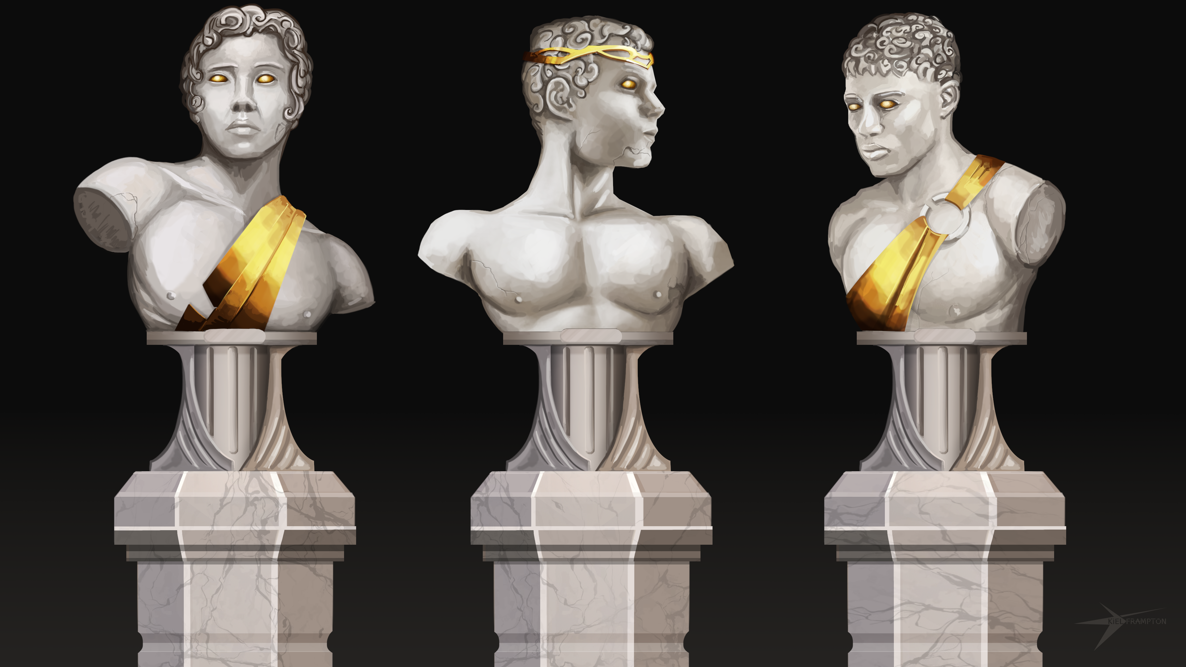 Argynvostholt: Busts