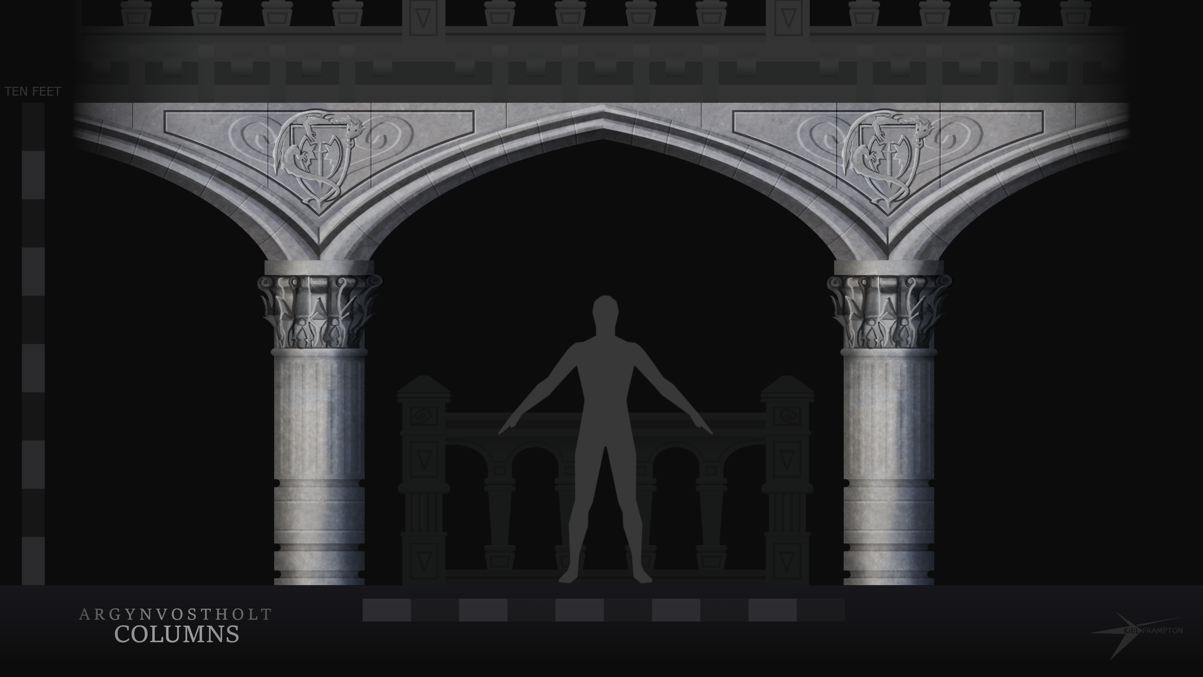 Argynvostholt: Columns