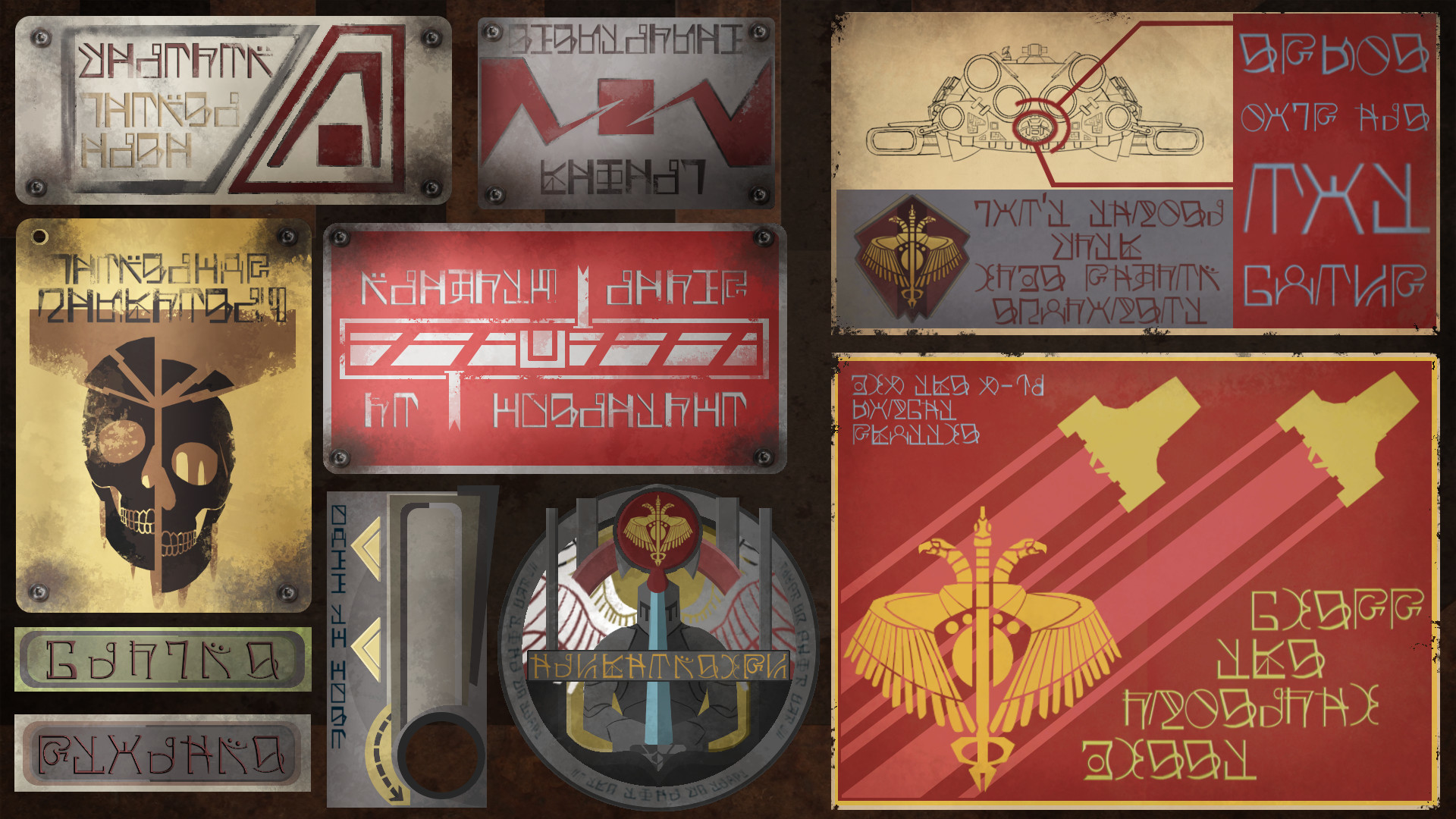Soldier and Death: Signage